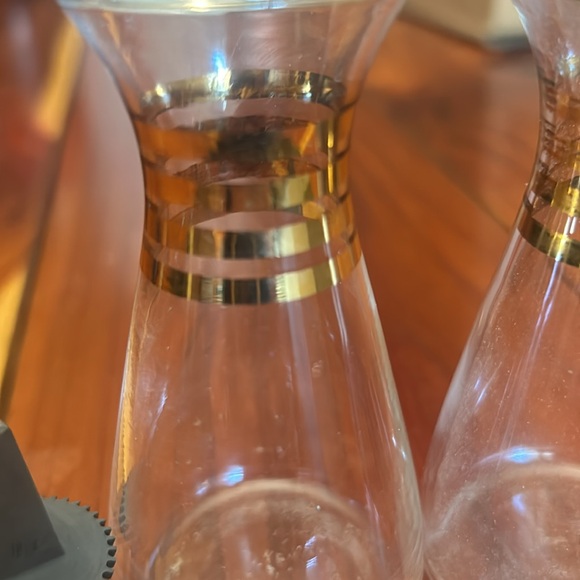 True Vintage (1960’s at least) Pyrex Oil and Vinegar Bottles - Picture 3 of 6